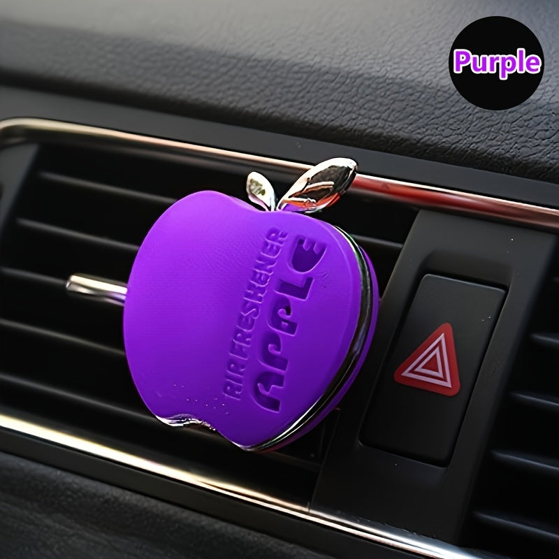 AAZRZR Apple-Shaped Car Air Freshener - Vibrant Multi-Color Scent Diffuser, Cute and Functional Auto Accessory, Alcohol-Free