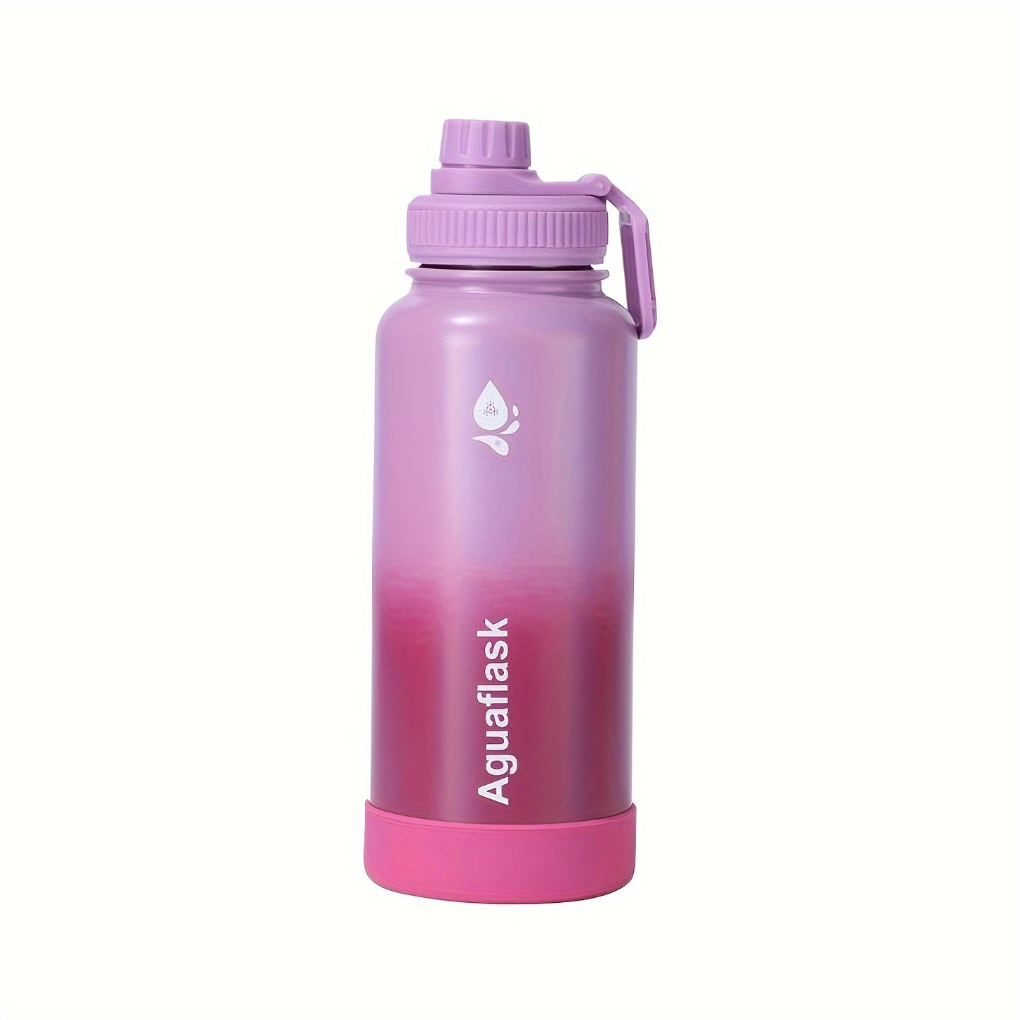 500ml stainless steel water bottle with lid, reusable, hand wash only, vacuum insulated, holiday theme, portable sports flask.