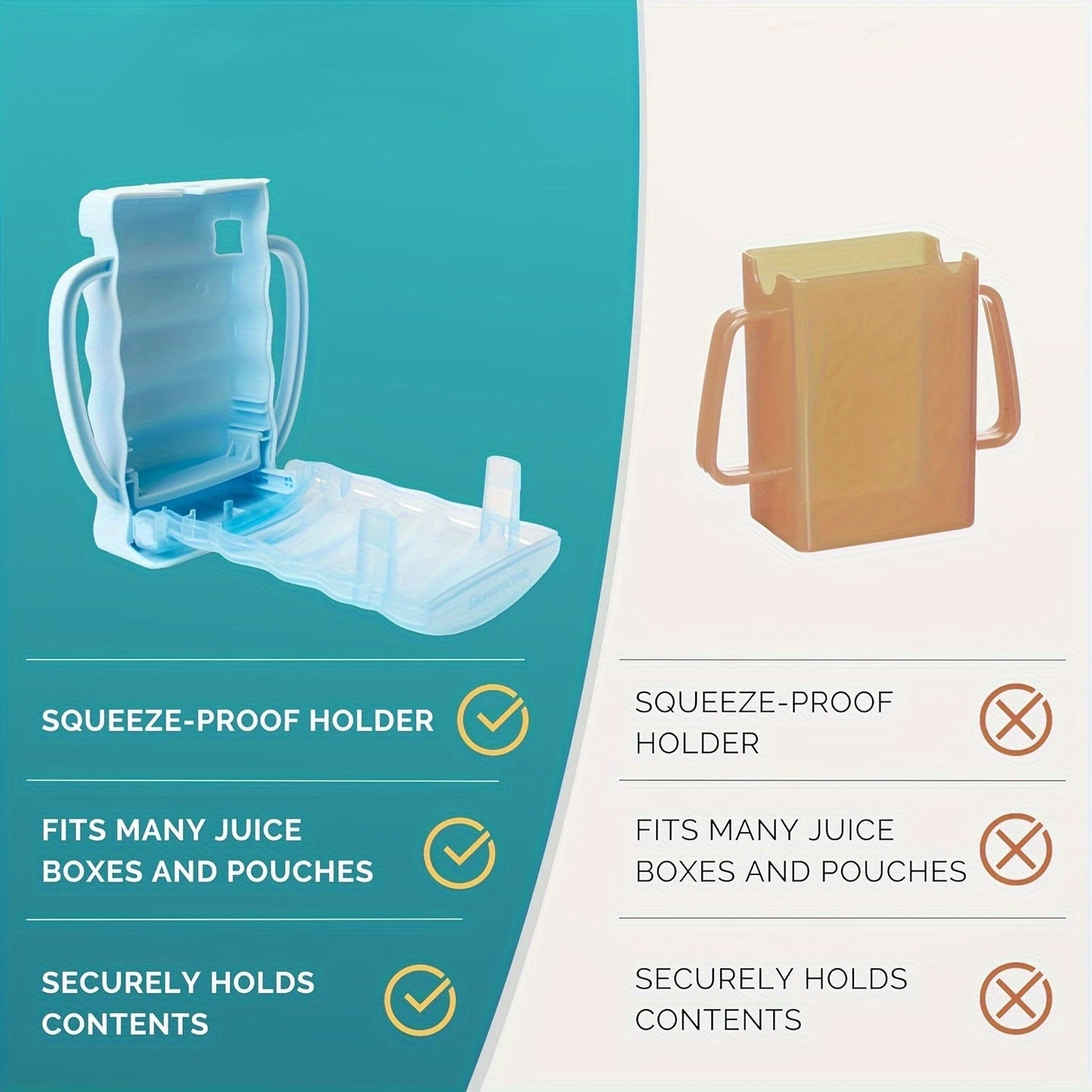 Get the Flybok 1/2 Pack Baby Bag Holder Set for a convenient solution to storing snacks and drinks on the go. This set includes a Squeeze-Proof Food Bag & Juice Box Organizer that is dishwasher safe, reusable, and leak-proof. The multipurpose design