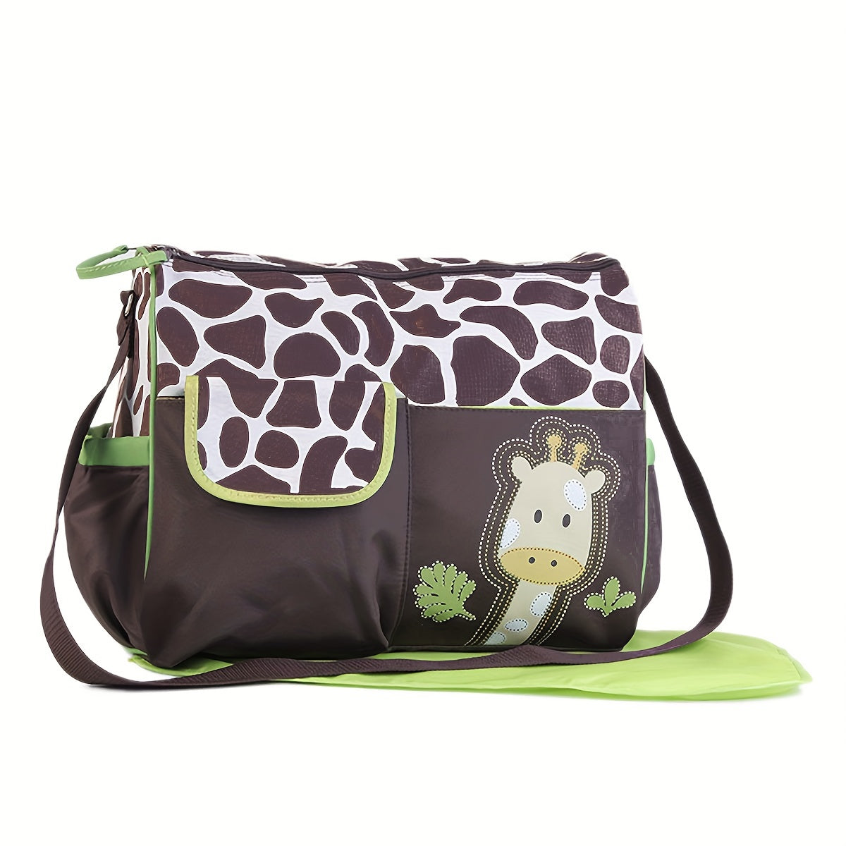 Mommy Bag with Stylish Cartoon Pattern - Spacious with Multiple Functions, Includes Dry & Wet Separation - Ideal for Moms and Babies!