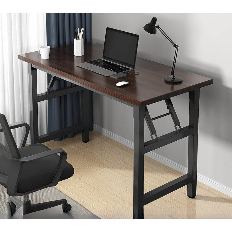 Foldable Office Desk for Work, Study, Dining - Metal Frame in White/Yellow/Black - Versatile for Various Uses