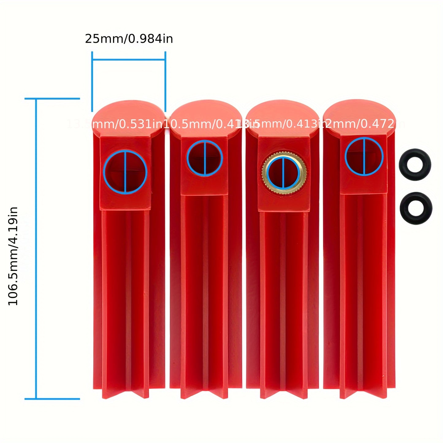 New upgraded injector tester simultaneously tests both injectors with 8 pulse power drive mode using new red rod.