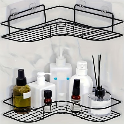 5pcs Clear Self-Adhesive Hooks - Easy to Install, No-Drill Wall Mount, Perfect for Bathroom Organizers & Storage