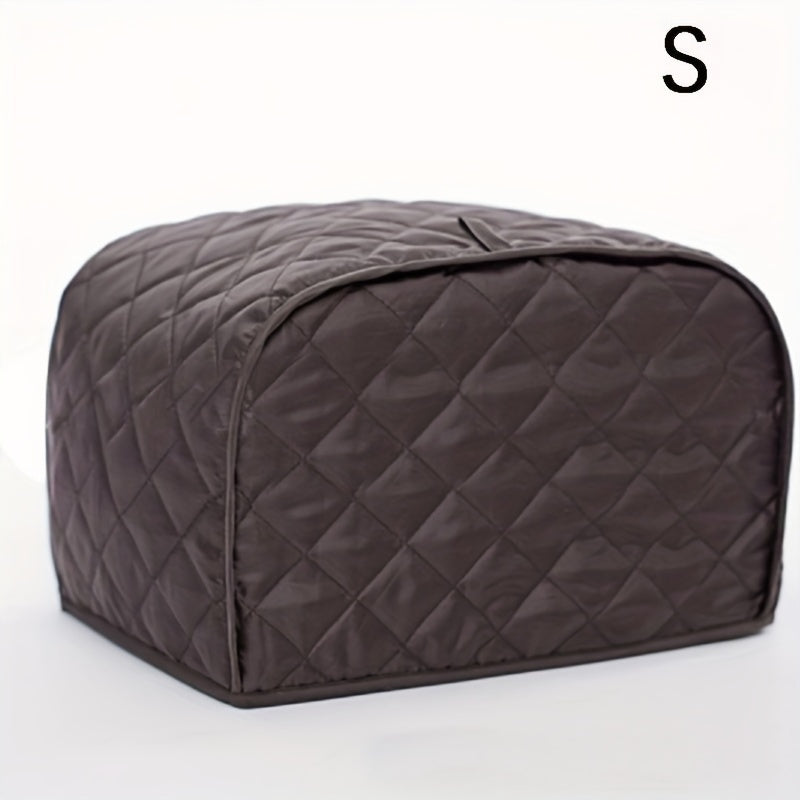 Protect your toaster with this polyester fabric quilted cover designed for 2 and 4 slice toasters. Keep your kitchen appliances dust-free and fingerprint-free with this universal size cover that fits most standard toasters, microwave ovens, and other