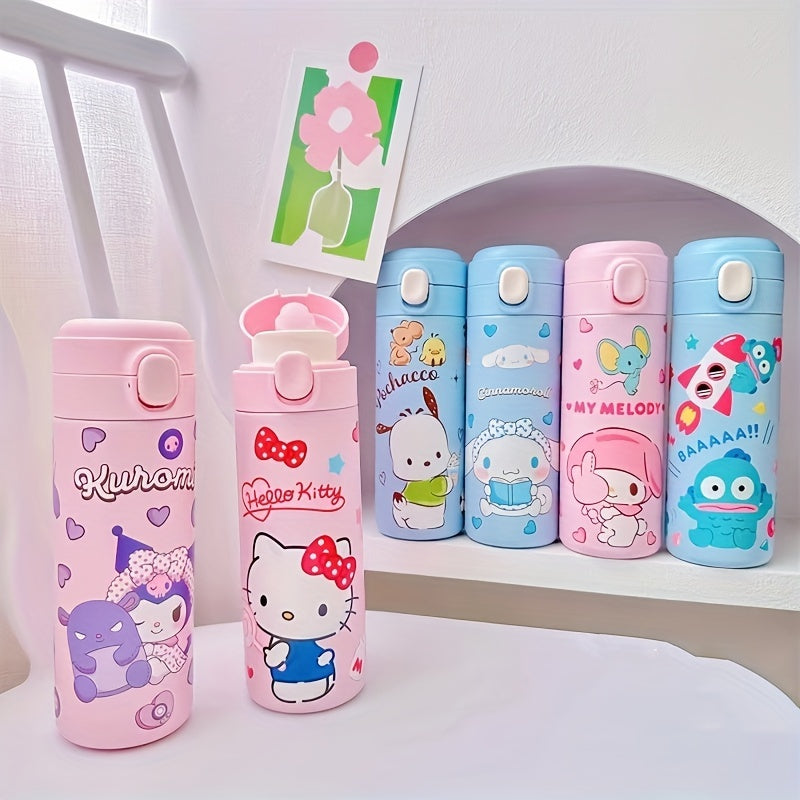 Бутылка для воды из нержавеющей стали от Sanrio с дизайнами Hello Kitty, Kuromi, My Melody и Cinnamoroll — отличный подарок для друзей, праздников, особых случаев и к началу учебного года — идеально подходит для студентов