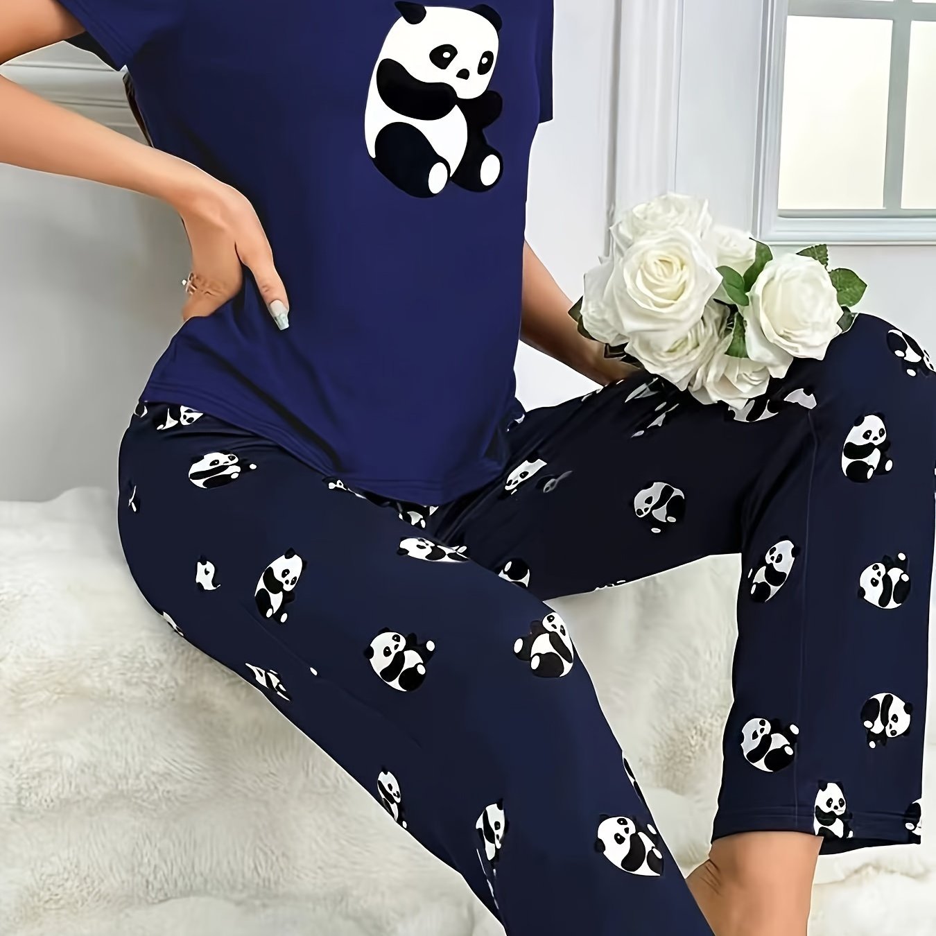 Panda print outfit