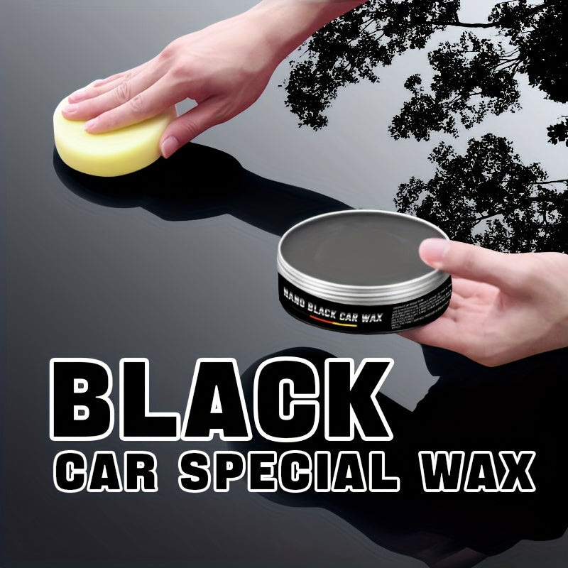 Premium Black Car Wax: Stain removal, gloss enhancement, waterproof protection.