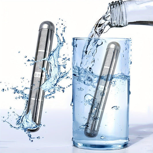 Portable Alkaline Water Stick Filter - Hydrogen-Rich Mineral Energy Purifier, Metal Construction, No Electrical Outlet Needed, Perfect for Improving Water Quality and Hydration