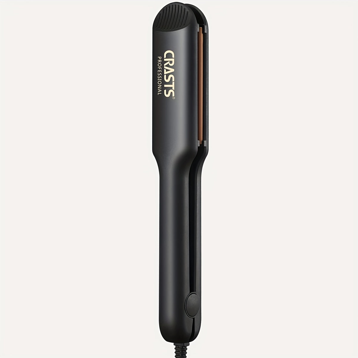 CRASTS Professional Hair Straightener is a dual function tool that is safe for all hair types and can be used with Europlug, USA Standard, and UK Standard power supplies.