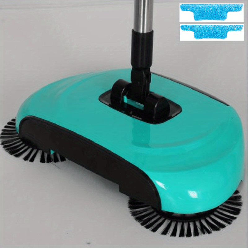 1Set of 3-in-1 Multifunctional Hand Push Sweeper, Vacuum Cleaner, Sweeping and Moping Machine. Ideal for Removing Garbage, Pet Hair, and Dust with Both Dry and Wet Use. Perfect for Hardwood and Ceramic Tiles. Includes 1/2/5/10 Cloths and Various Cleaning