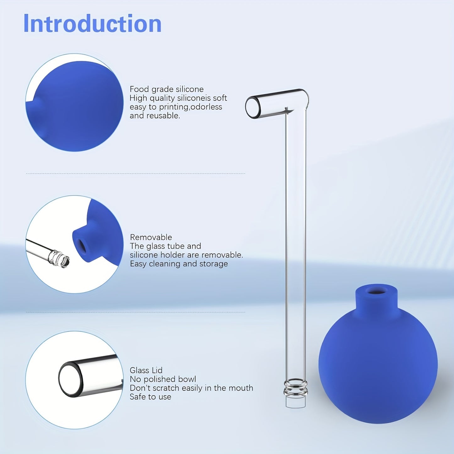 Tonsil Stone Removal Vacuum Set with PVC Suction Ball, Oral Hygiene Tool for Mouth Suction.