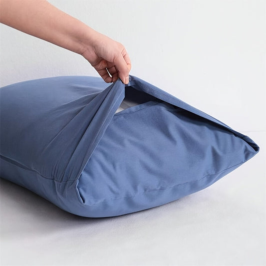 These Soft & Cozy Polyester Brushed Pillowcases feature an Envelope Closure. They are in a Solid Color and are Perfect for Bedroom and Dorm Decor. Machine Washable (Pillow Not Included).