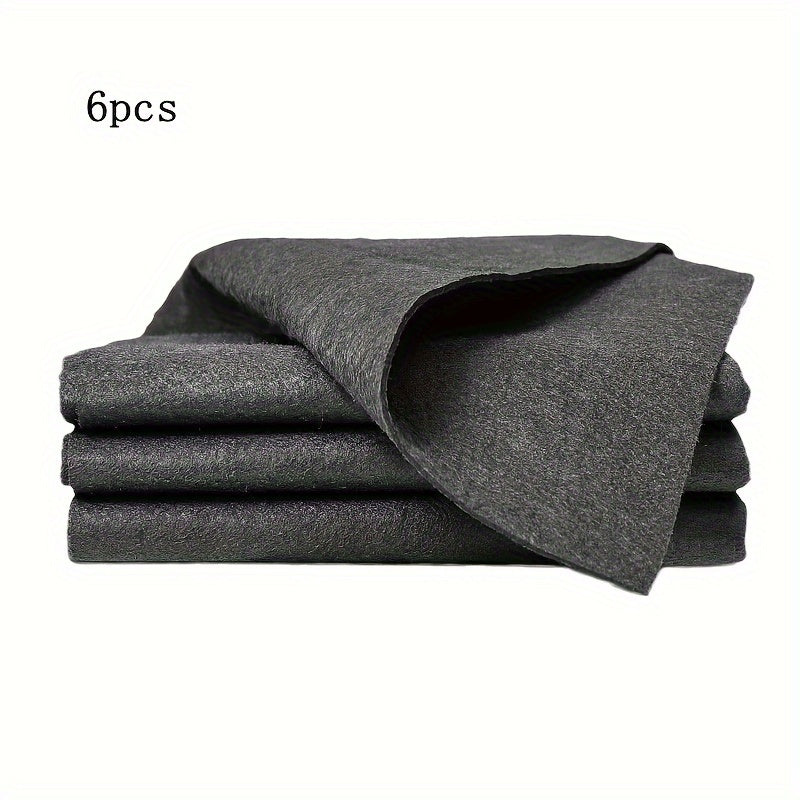 Magic Cloth: 4/6/8/10/15 Pieces, Thickened Cleaning Towel for Special Glass and Mirrors. Traceless, Waterless, No Hair Loss. Absorbent and Ideal for Kitchen and Home Use.