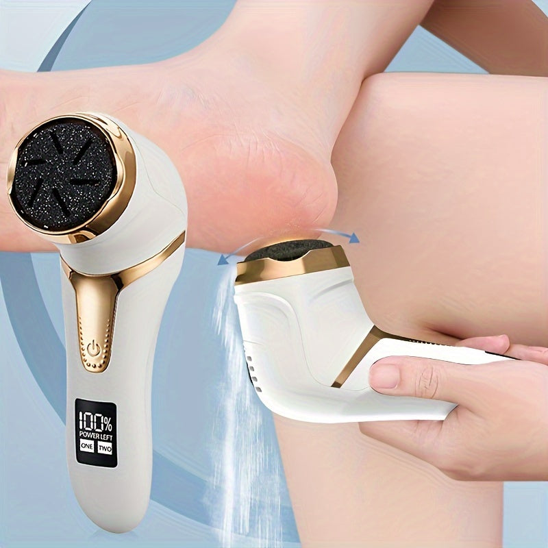 Rechargeable foot callus remover for professional foot care - perfect gift for dry, hard skin.