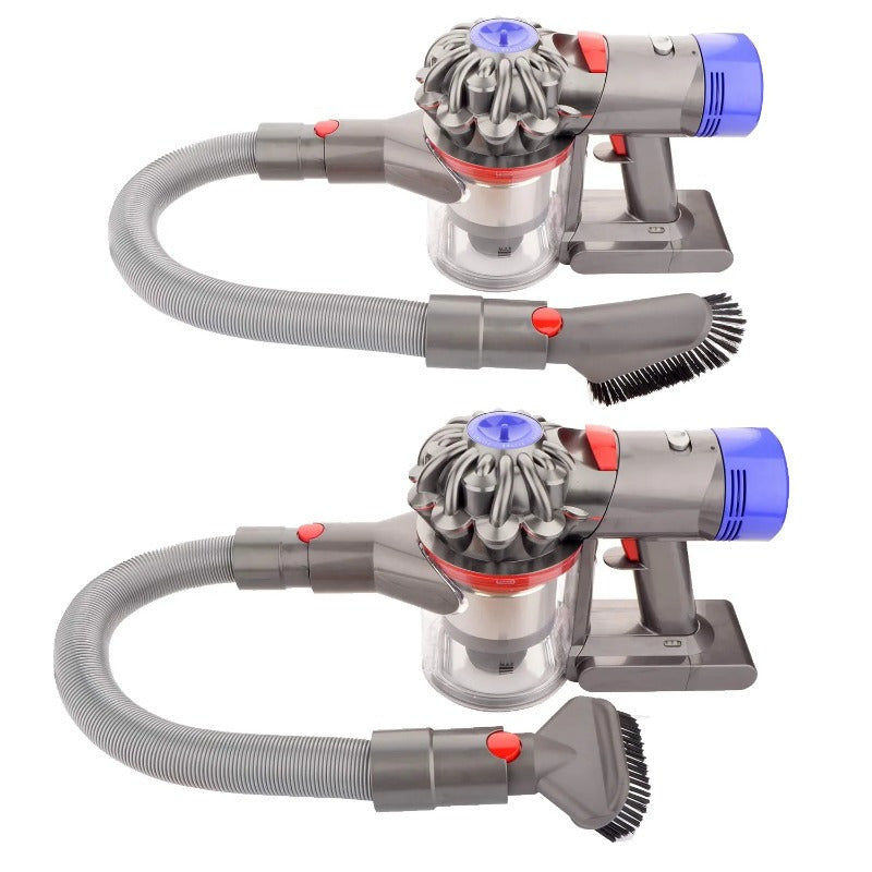 Set of 2 Vacuum Brush Attachments for V8 V7 V10 V11 Models - Durable Plastic Construction, Includes Stubborn Dirt Brush and Soft Dust Brush, Ideal for Floor Cleaning