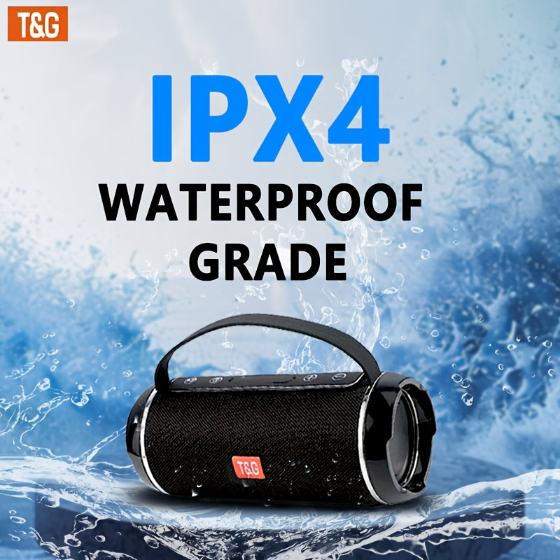 T&G TG116C is a portable wireless speaker with 5.0 surround sound, USB/TF/FM broadcast, and 10m connectivity. It has a rechargeable lithium battery with Type-C charging, making it a perfect