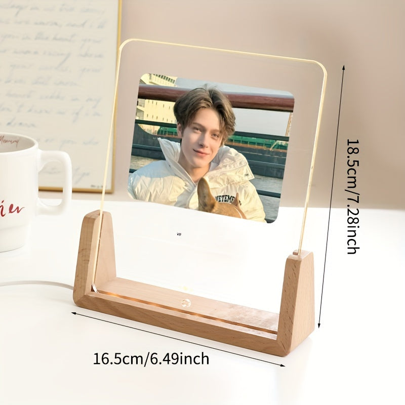 This personalized acrylic photo frame features a glowing LED light-up heart, making it a unique way to display your favorite pictures. Perfect for showcasing memories of couples and youngsters, this frame makes an ideal birthday gift for your girlfriend