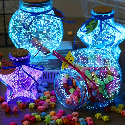 10,000 pieces of glow-in-the-dark pebbles for DIY projects like wishing bottles and fish tank decor. Comes in 10g packets.