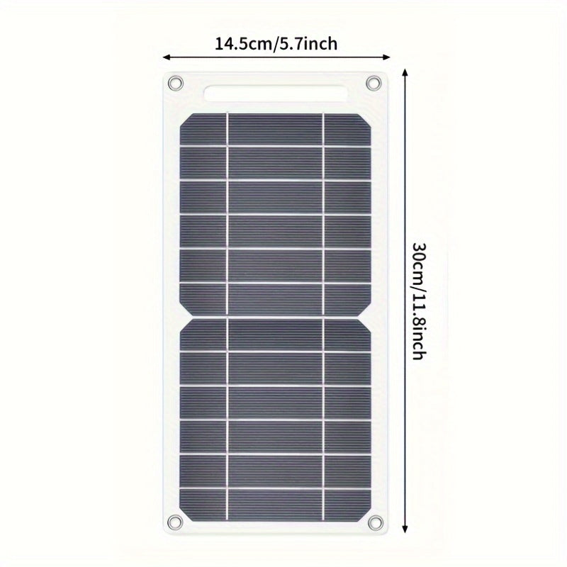 Solar charger panel with magnetic attachment, USB output, and detachable photovoltaic module for stable power supply, suitable for power banks, phones, camping, home, and RV use.