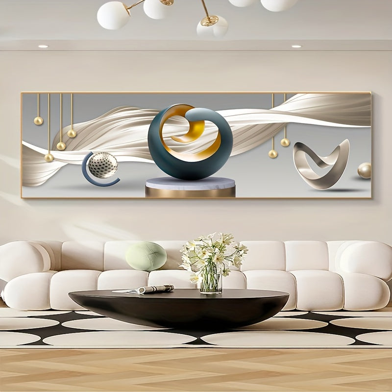 Modern Abstract Line Canvas Poster - Ideal for Bedroom, Living Room, Corridor - Winter Wall Decor and Room Decoration.