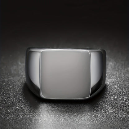 Classic Plain Ring - Men's Fashion Simple Stainless Steel Cast