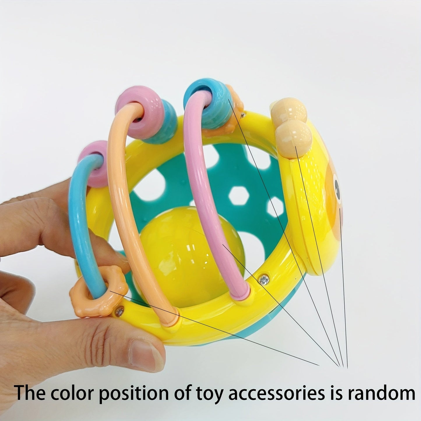 Toys like rattles, gripping toys, teething toys, and handheld balls.