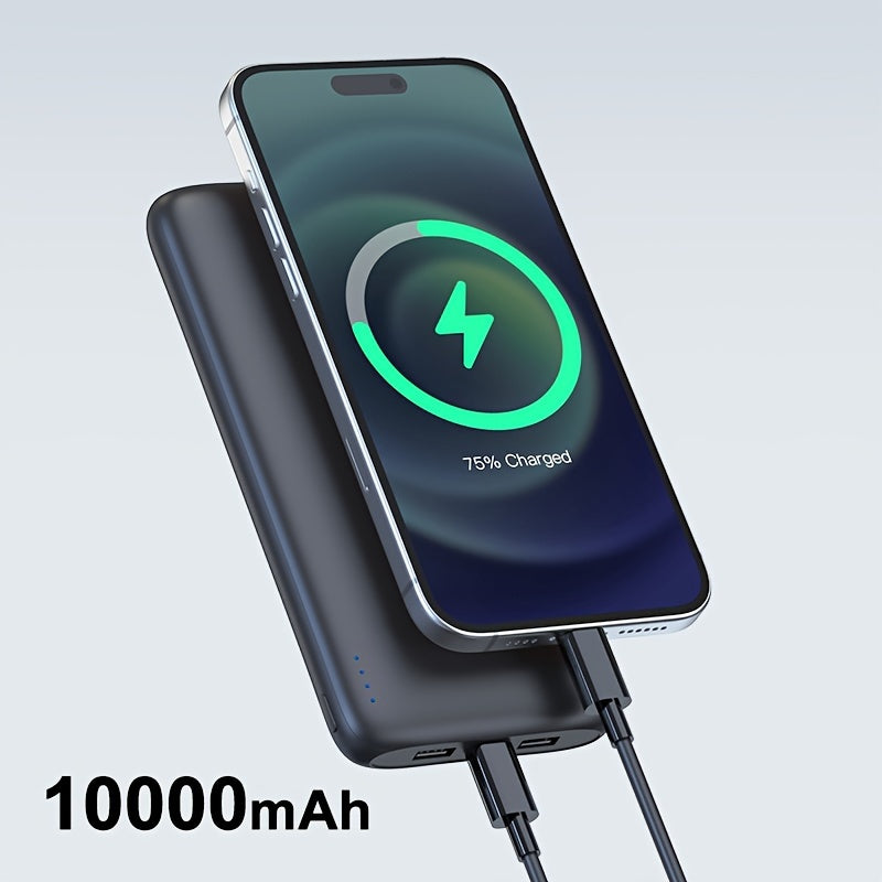 Portable 10000mAh Power Bank for iPhone, iPad, Samsung, Android, and other devices