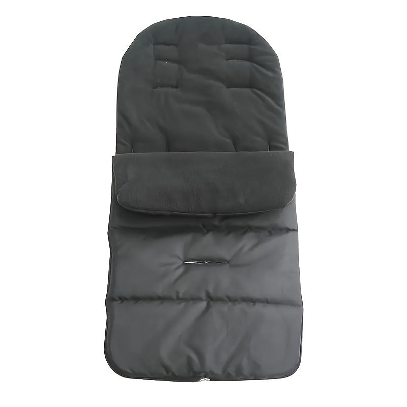 Stay warm and protected during the colder months with this windproof and cozy stroller foot cover pad. Made of durable polyester material, this accessory is ideal for young children's strollers and provides excellent protection against snow and chilly