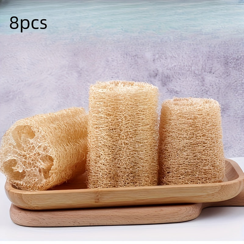 Get your hands on a set of environmentally friendly Ecoclean Natural Gourd Dish Scrubbers in either an 8-pack or 4-pack. These medium firmness scrubbers are perfect for both kitchen and bathroom cleaning. Made from natural fiber, they are portable