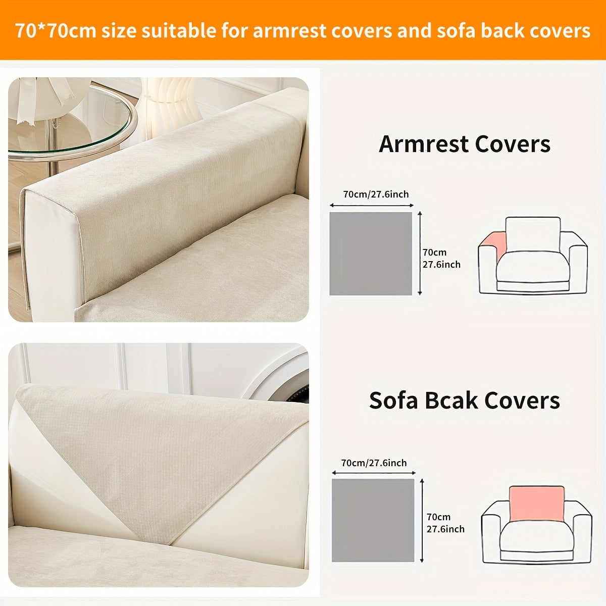 Waterproof sofa cover with non-slip design and pet-friendly material, suitable for all seasons and living room decor.