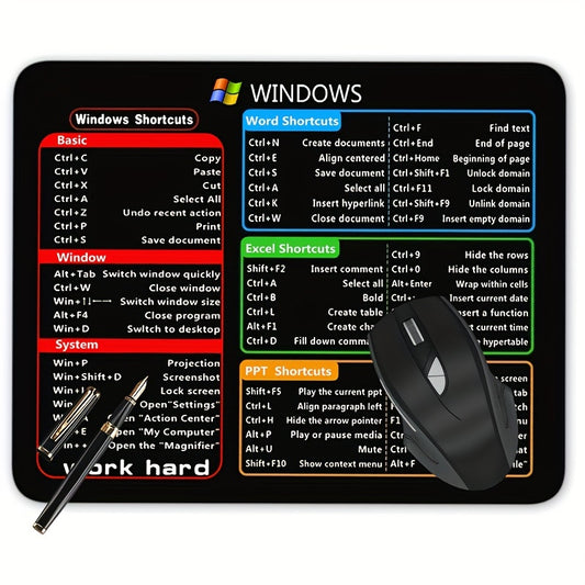 Women and girls designed gaming mouse pad, non-slip rubber mat for office computers and laptops measuring 9.45*7.87*0.12inch/ 24*20*0.3cm.