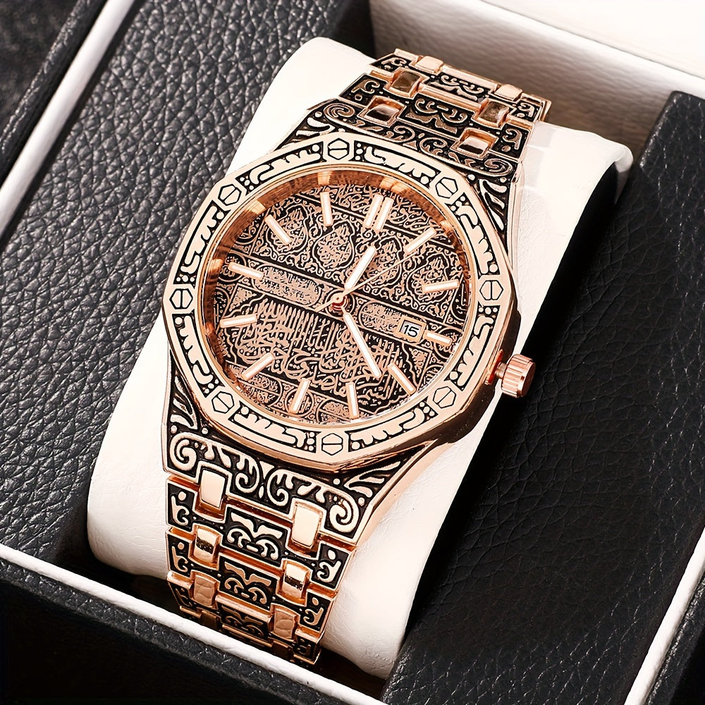 Stylish Business Quartz Watch for Men, Perfect Gift