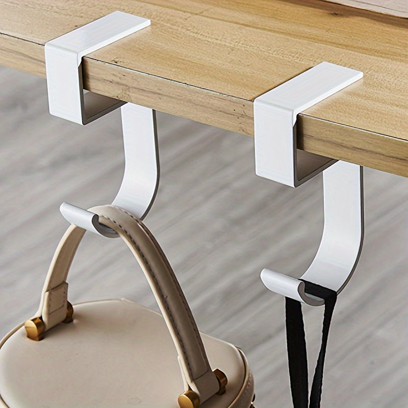 1 piece 5-shaped desk/table bag holder with removable, non-sticky hook for easy mobility - perfect for back to school.