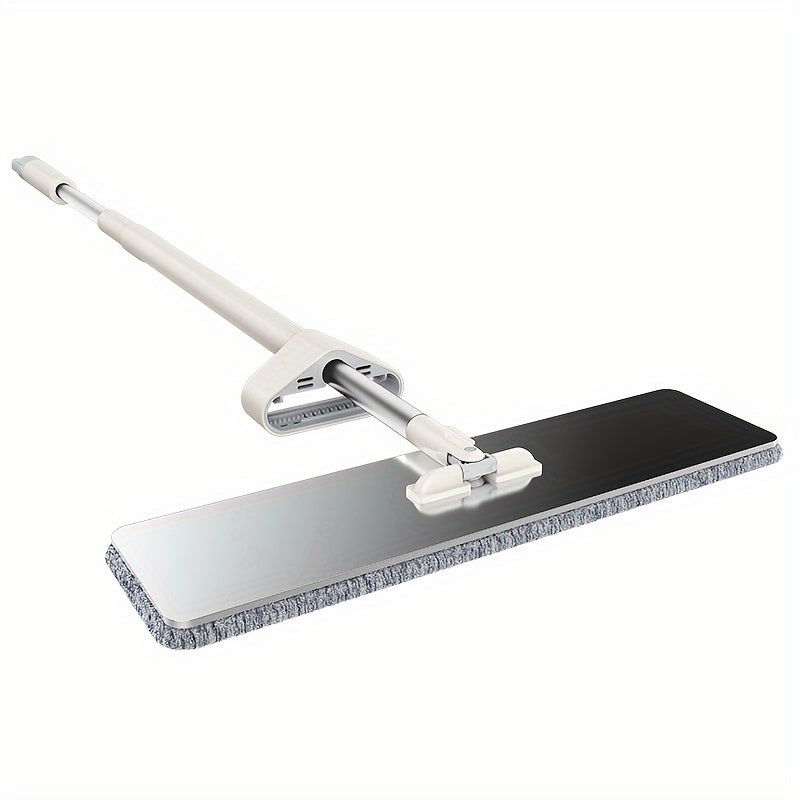 This Stainless Steel Flat Mop with a 180cm Long Handle offers hands-free washing, a durable rotating design, and can be used for both wet and dry cleaning. It comes with 3 reusable pads and is perfect for cleaning in the living room, bedroom, bathroom