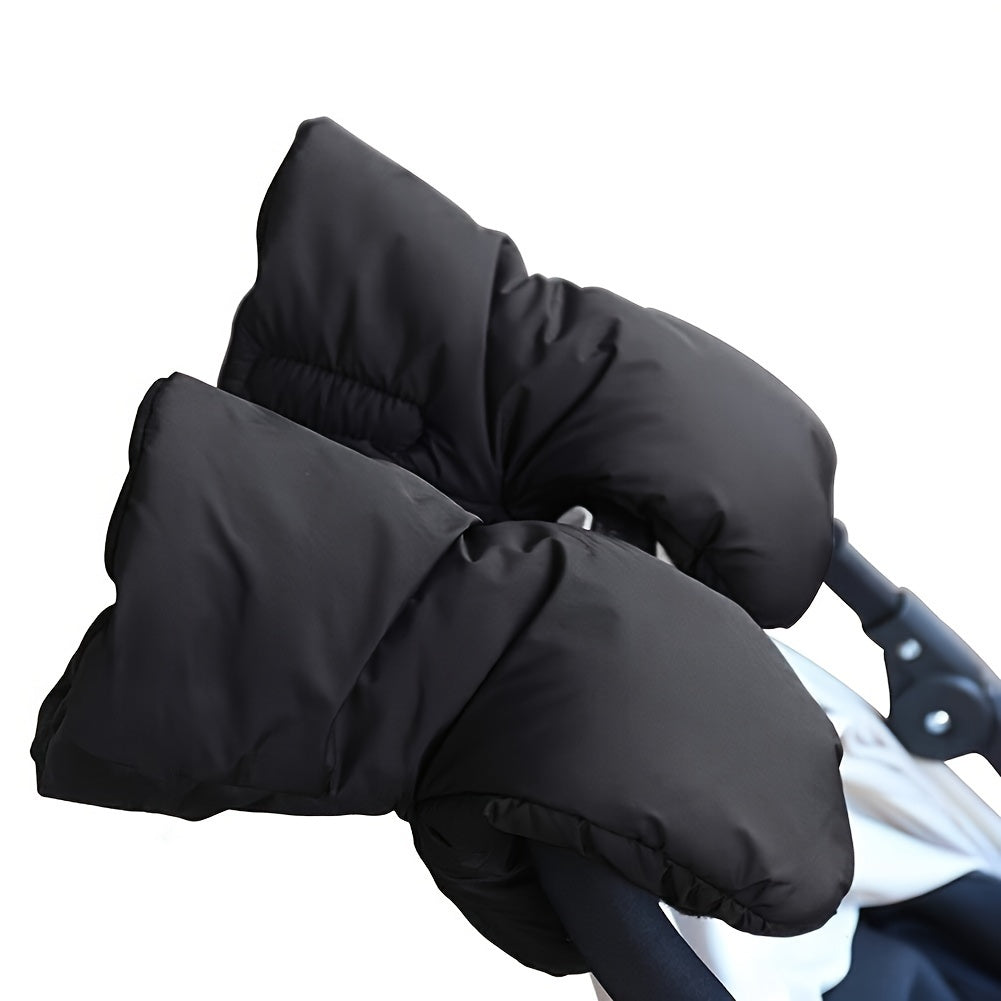 Stay warm and dry with our 1 Pair of Ultra-Thick Waterproof Stroller Gloves. Made from insulated polyester fiber, these gloves are perfect for parents, caretakers, and anyone using stroller accessories. Say goodbye to cold hands with these anti-freeze