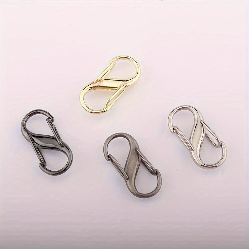 Set of 5 Alloy S-Hook Chain Adjusters for Women's Fashion - Metal Bag Strap Length Regulators