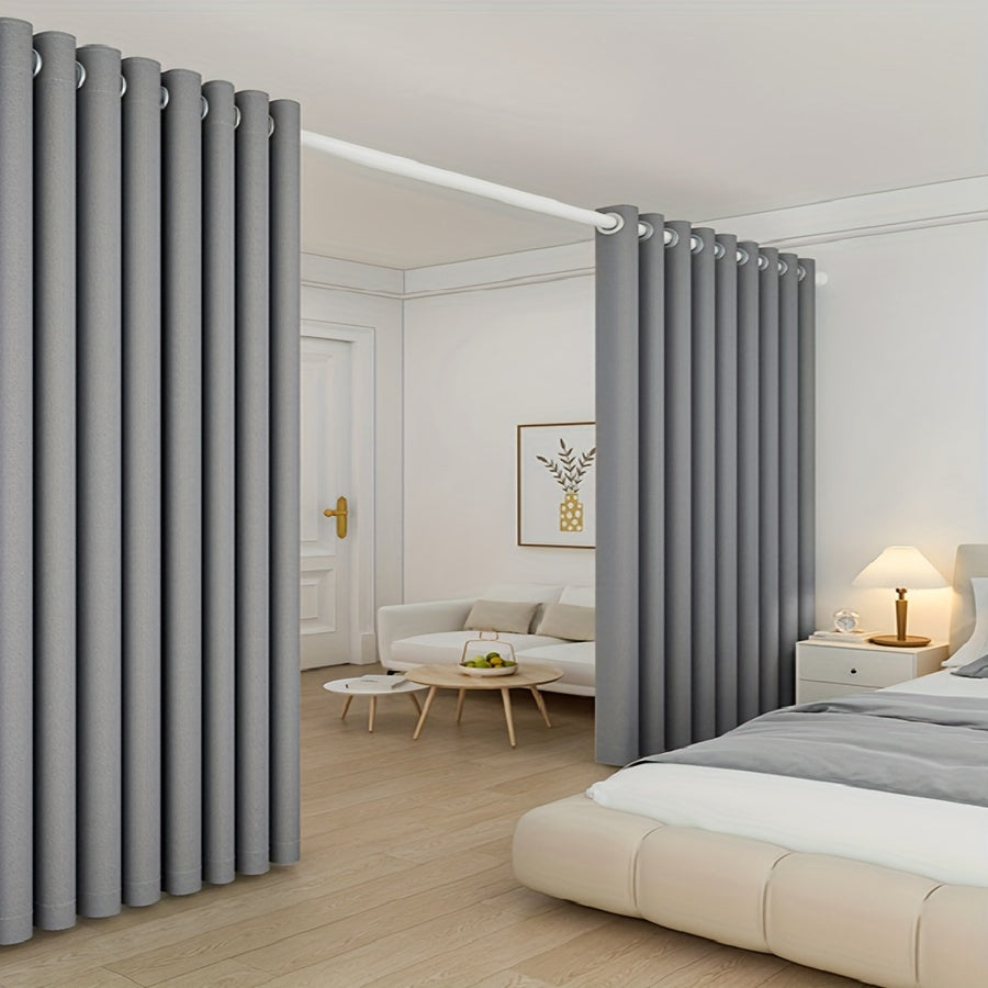 Premium Blackout Room Divider in Classic Style - Create Privacy and Sound Isolation with Grommet Top Panel for Bedroom. This Hand Washable Panel features a Pastoral Theme in High Precision Plain Weave Polyester, perfect for All-Season use. Ideal for Home