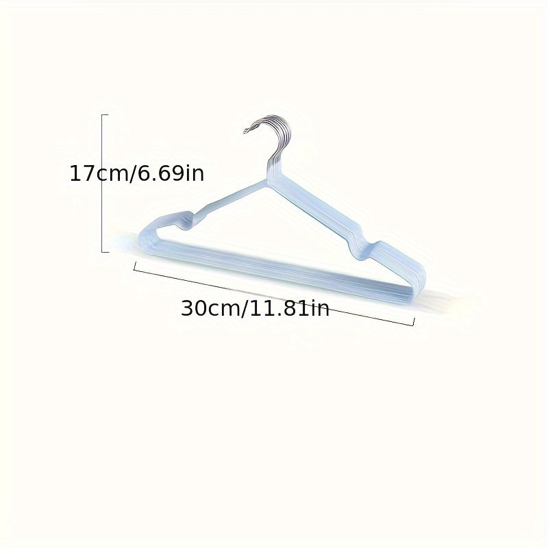 20 Non-Slip Metal Baby Hangers - Sturdy and Space-Saving for Nursery and Bedroom Clothing Storage, Convenient for Use