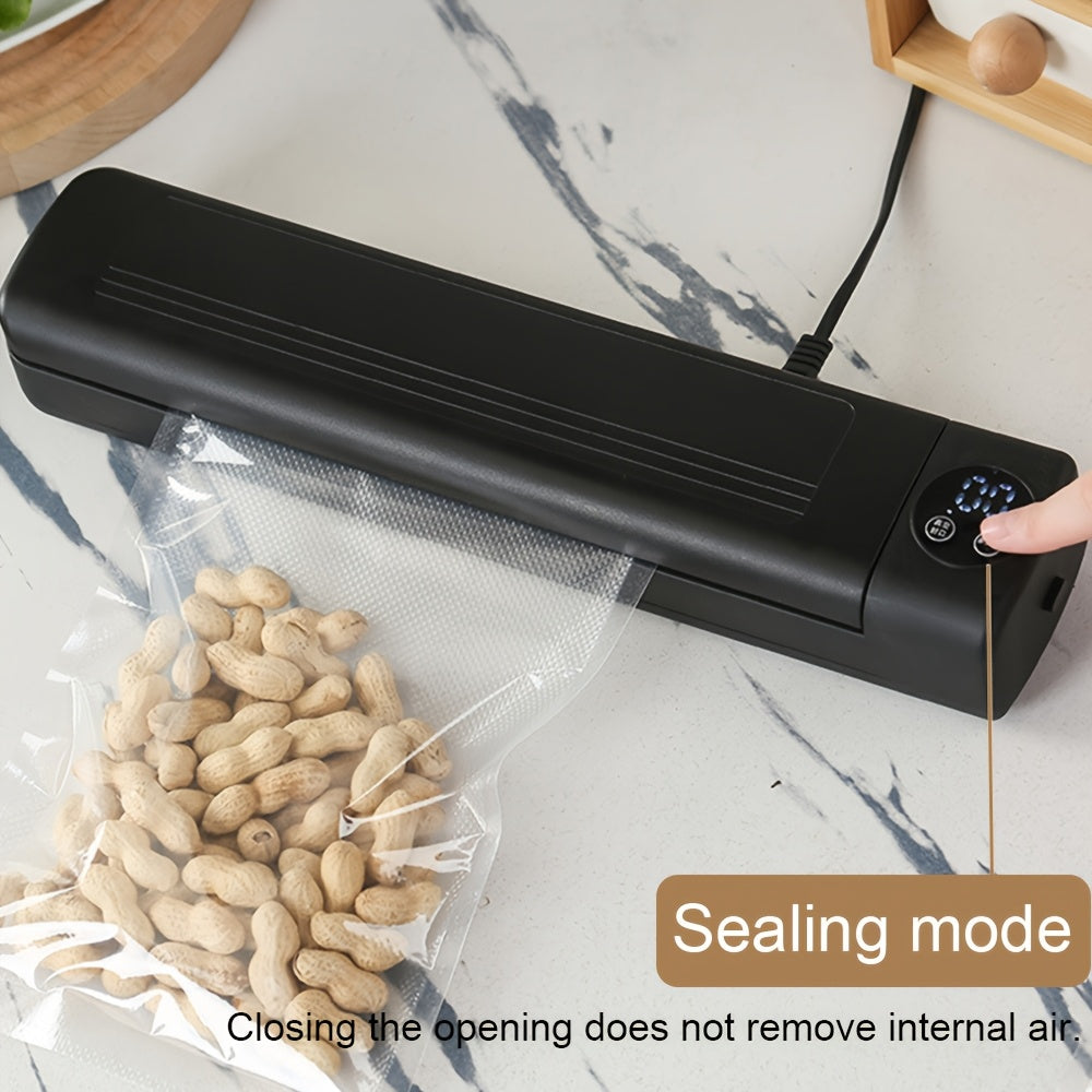 2-in-1 Vacuum Sealer and Food Preserver for Home Use, 220V-240V with Type C Plug, Battery-Free.