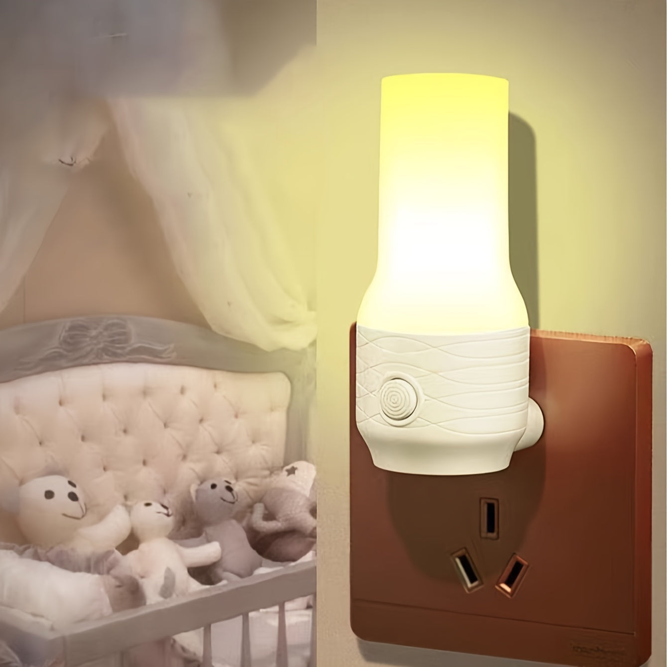 Switch Warm Light LED Night Light for Living Room or Bedroom