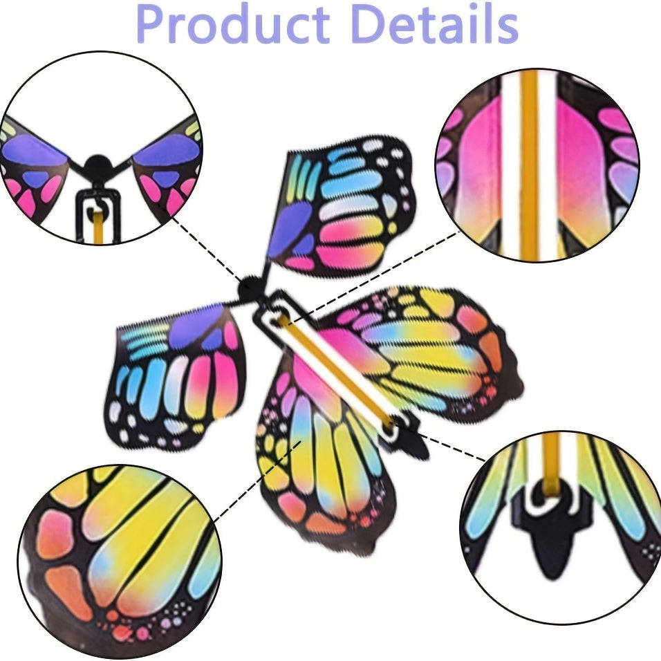 10/20pcs Magic Props Flying Magic Butterfly - Novel Toy, Surprise Gift, Party Game, Classic Prank Toy