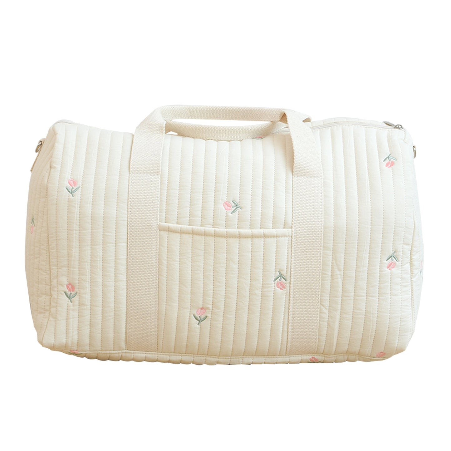 Large capacity hand travel bag with embroidered design, perfect for short trips. Lightweight and versatile, with space for diapers, bottles, and more. Can be used as a Boston bag, mommy bag, or shoulder crossbody bag. Makes a great gift for Halloween