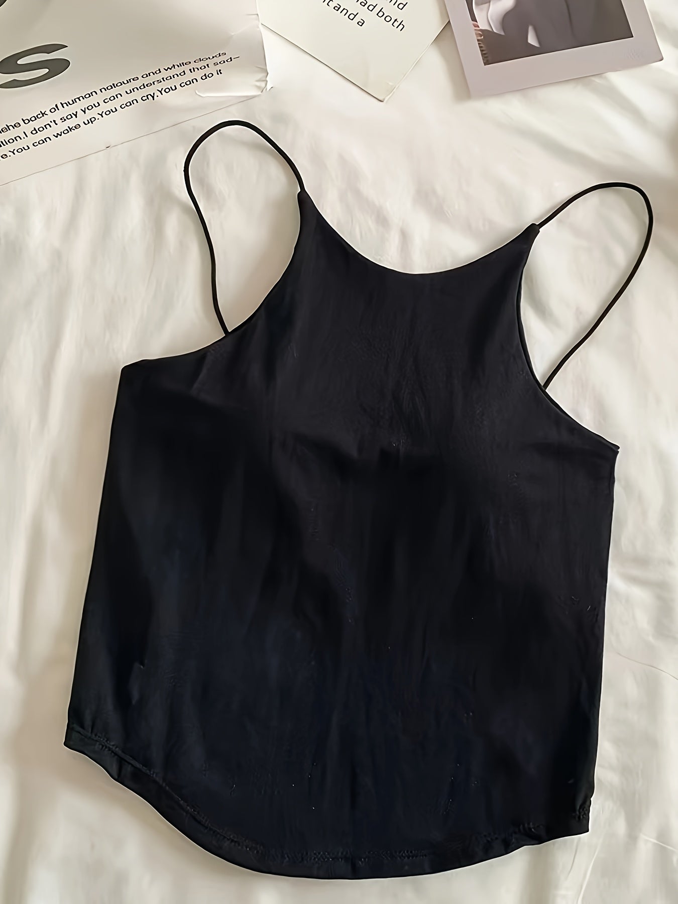 4 Women's Cami Tops with Built-In Bra - Breathable, Wire-Free, Lightweight, All-Season Comfort.