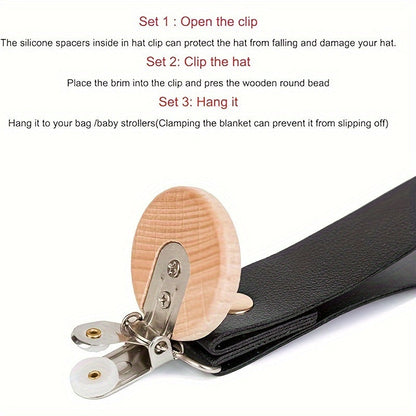 Introducing a versatile Leather Clip Strap that is both fashionable and functional. This multifunctional clip prevents quilt clips from slipping or kicking, ensuring your bedding stays secure. Easily portable and anti-lost, this clip strap can also be