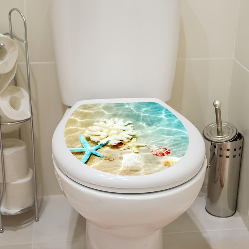 Funny toilet lid decal for bathroom decor, removable self-adhesive sticker for restroom renovation and home accessories. Perfect for aesthetic room decor.