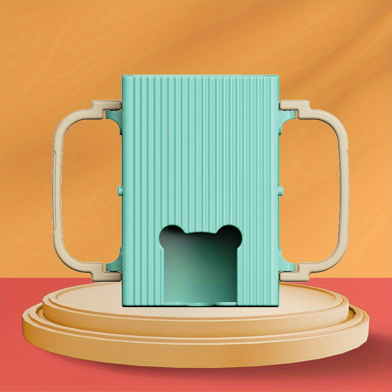 One piece of Toddler Juice Box Holder designed for adjustable use with baby, infant, and toddler milk carton cups. Perfect for drinking training, this holder can accommodate juice boxes and juice bags for toddlers.