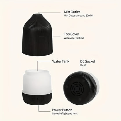 USB fragrance diffuser with Soundwave technology, ideal for home, office, and travel. Great for gifting.