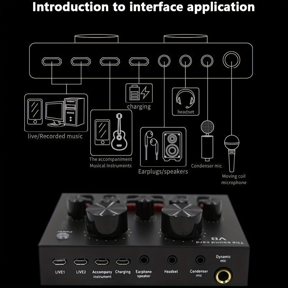 Complete set for recording on mobile phones and laptops, ideal for KTV singing and live streaming with a high-quality black condenser studio microphone, suspension arm, and pop filter.