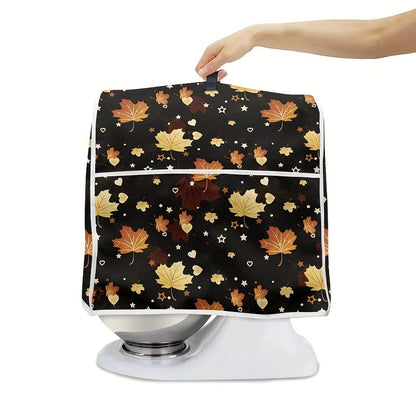 Thanksgiving Kitchen Appliances Cover - Portable Dust Proof Covers for Maple Leaf Coffee Maker, Blender, Mixer, and Juice Machine