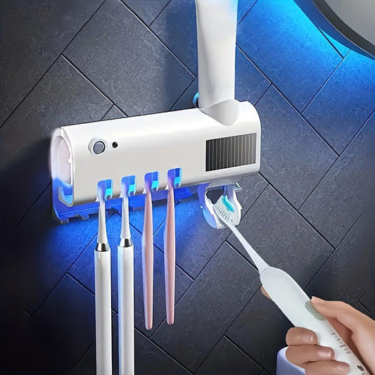 Revamp your oral hygiene with Toothbrush Holder, Wall Sticker, Toothpaste Dispenser, Wireless Charging and Solar Panel.